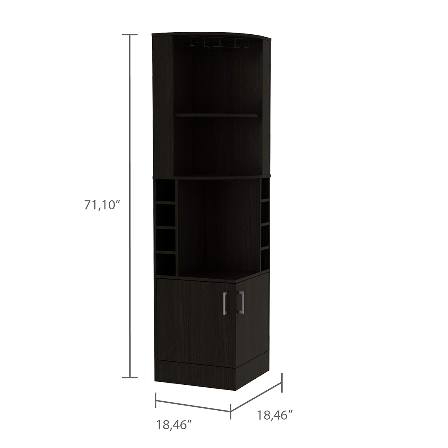 Corner Bar Cabinet with 2 Shel - огляд і ціна Home Bar And Cabinet