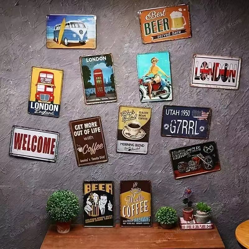 Metal Wall Art Decor 2D Flat I - огляд і ціна Home Bar Cafe