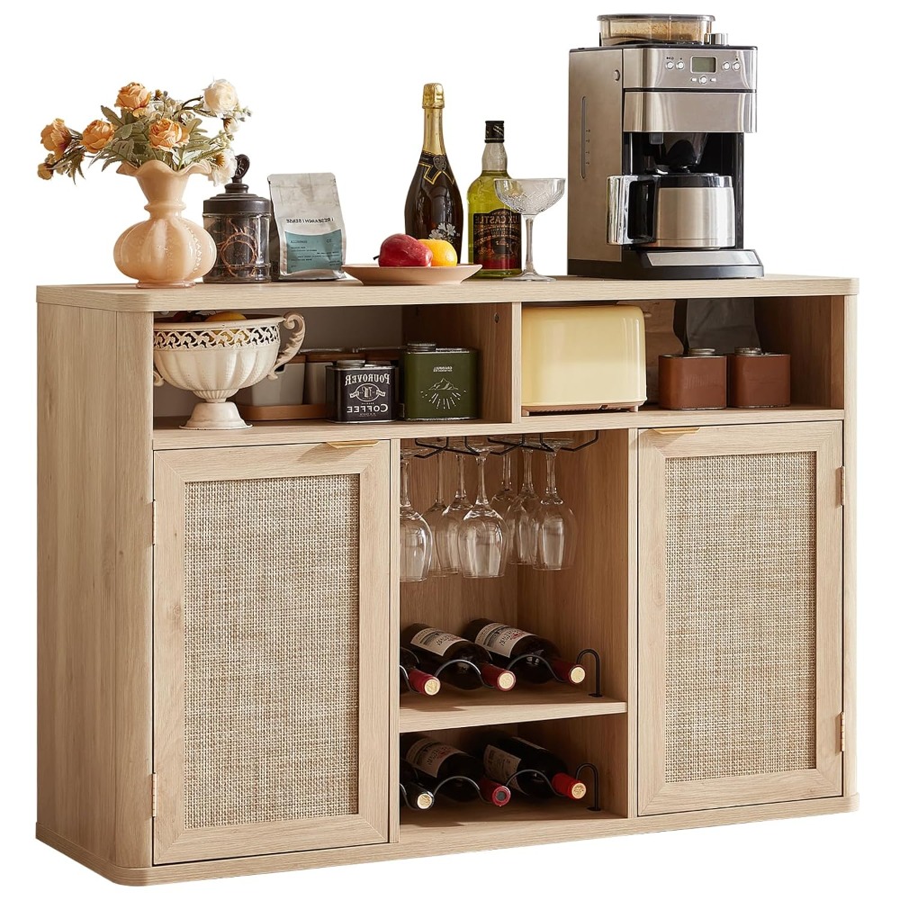 Rattan Wine Cabinet With 2 Doo - огляд і ціна Home Bar And Cabinet
