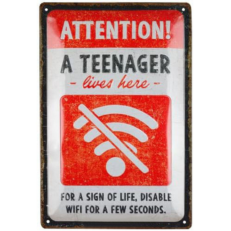 Metal Tin Signs Warning No Smo - огляд і ціна Home Bar Cafe