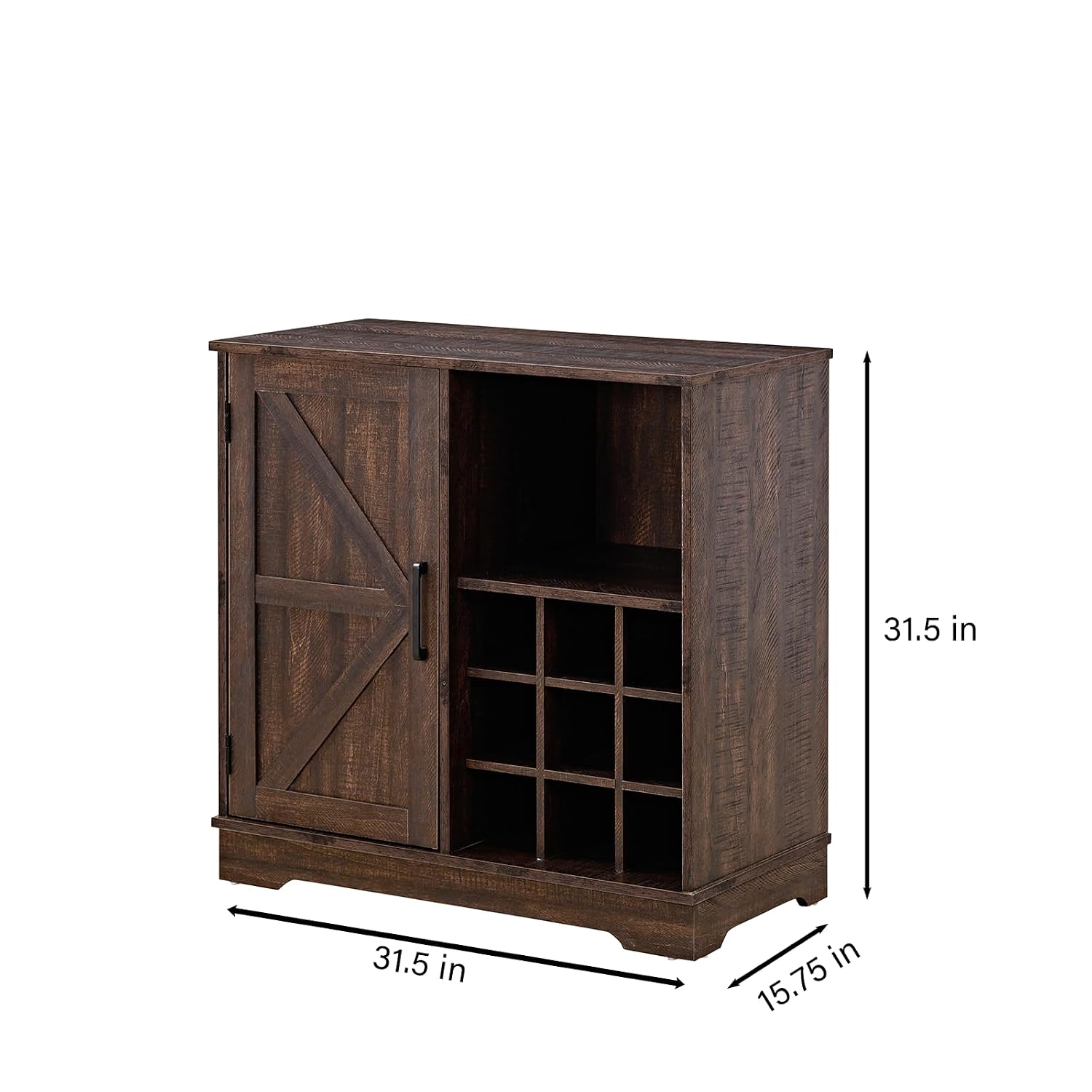 Farmhouse Bar Cabinet Wine Rac - огляд і ціна Home Bar And Cabinet
