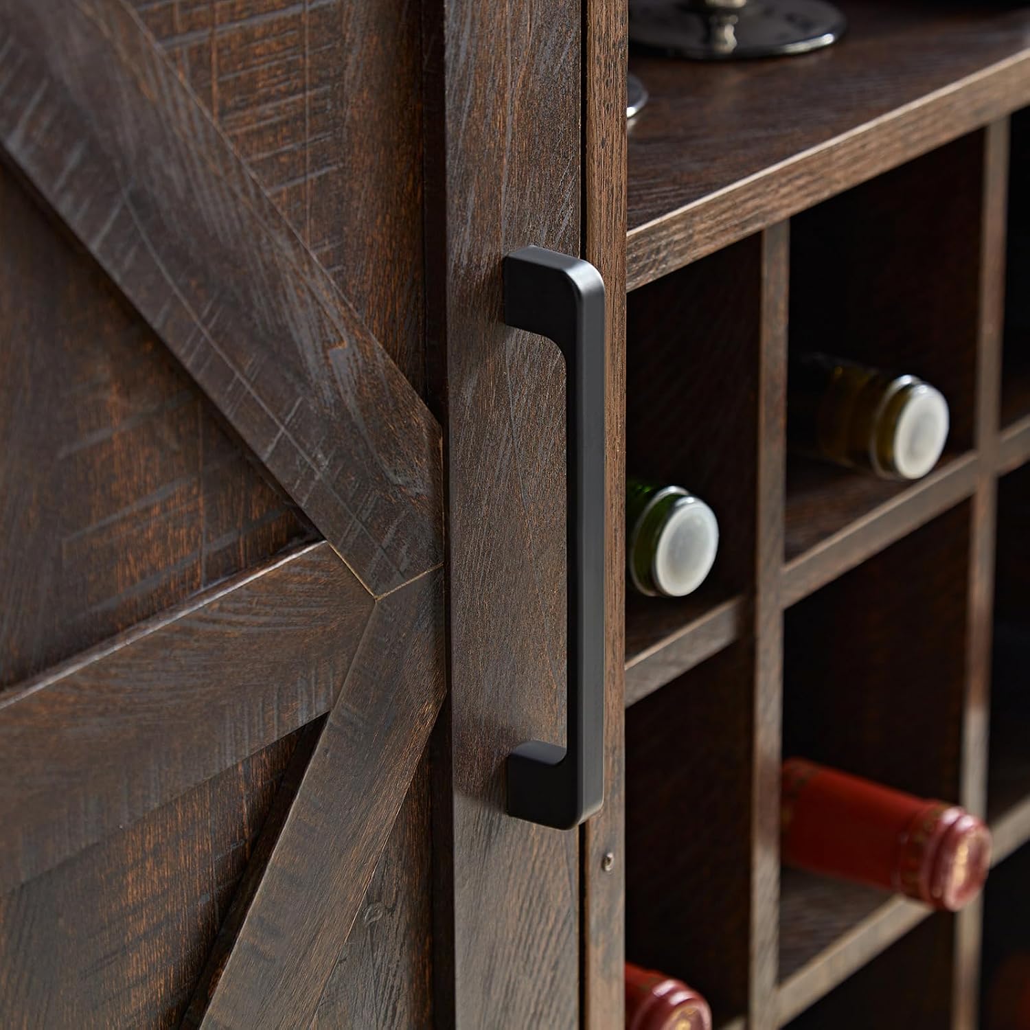 Farmhouse Bar Cabinet Wine Rac - огляд і ціна Home Bar And Cabinet