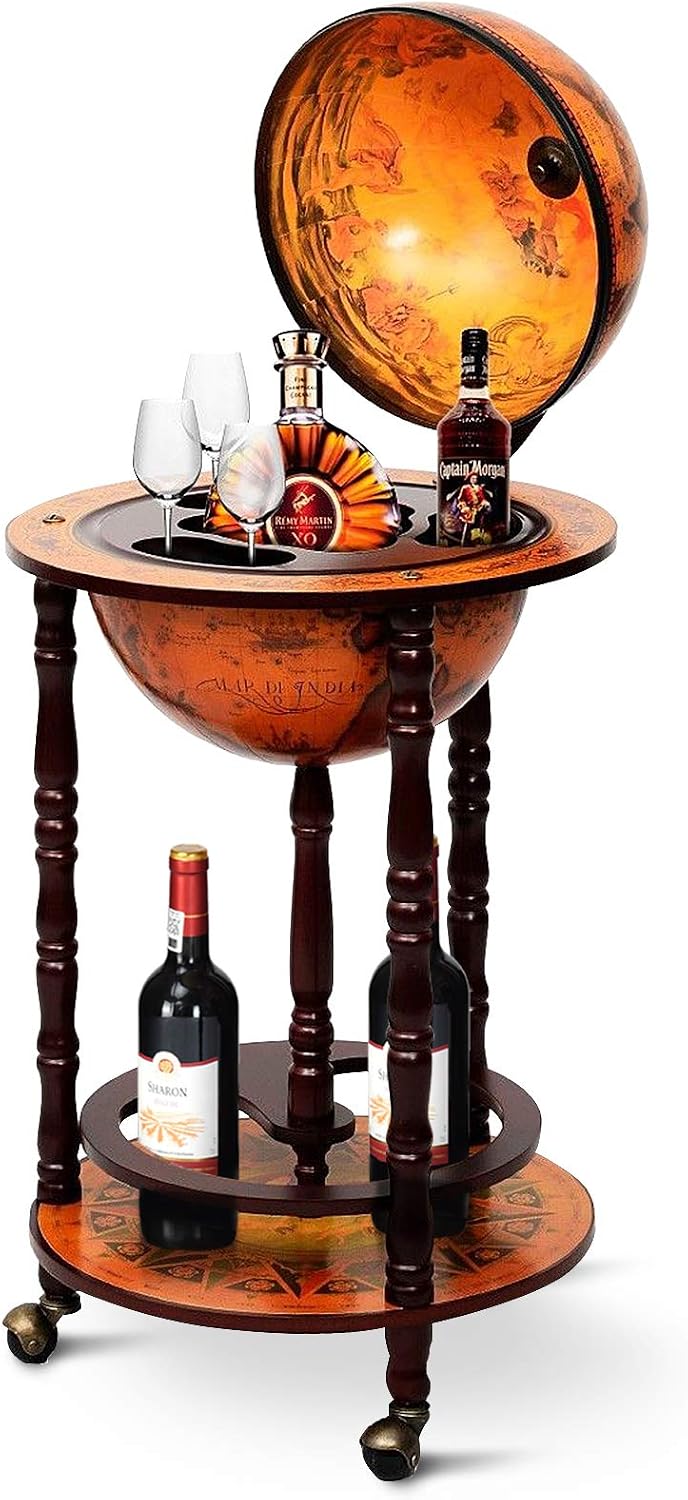 Globe Bar Cart Liquor Bar Cabi - огляд і ціна Home Bar And Cabinet