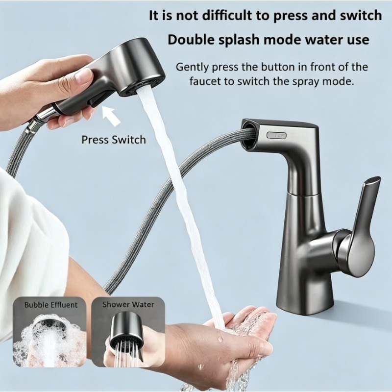 Pull-out faucet in bathroom, h - огляд і ціна Home Bar Sink