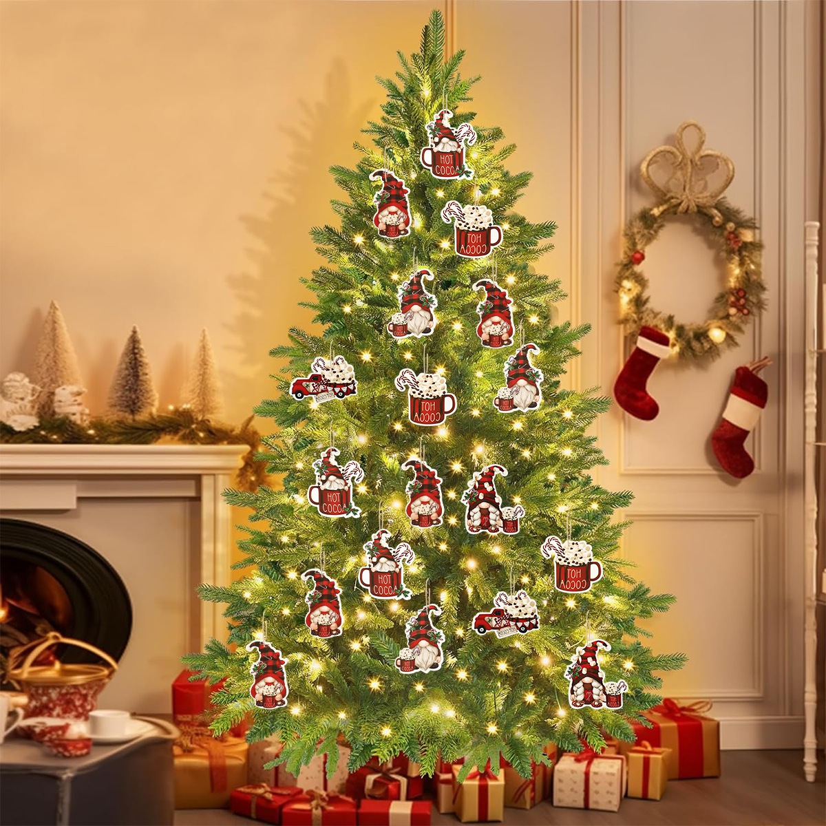 12pcs Christmas Santa Gnomes P - огляд і ціна Home Bargains