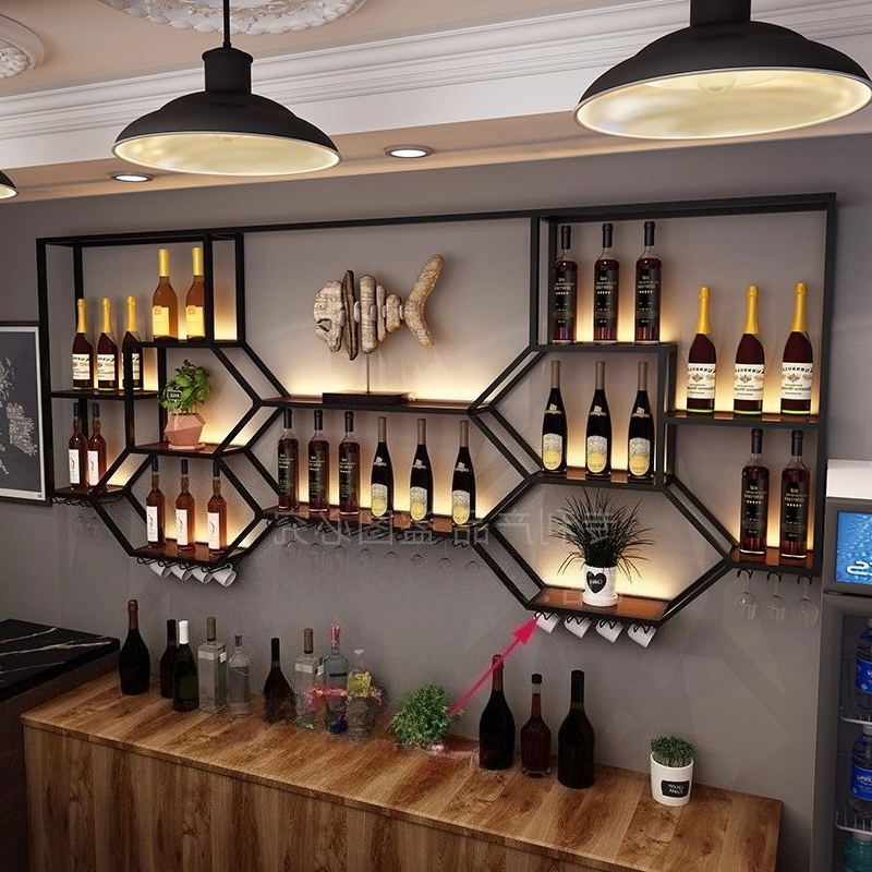 Metal Shelves Wine Cabinet Liv - огляд і ціна Home Bar And Cabinet
