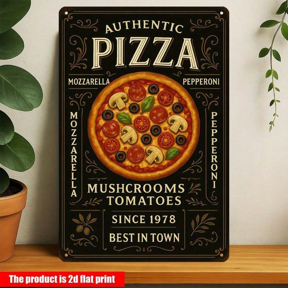 Vintage Pizzeria Metal Tin Sig - огляд і ціна Home Bar And Restaurant